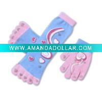 Wholesale knitting glove,knitted toe sock