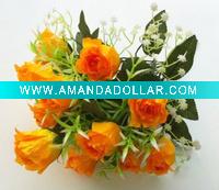 artificial silk decorative rose flower