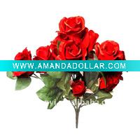 Rose Artificial silk Flowers