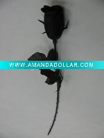 Wholesale black silk rose flowers,high quality and cheap price
