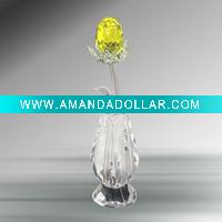 Wholesale Colorful crystal rose flower