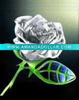 Wholesale Colorful crystal rose flower