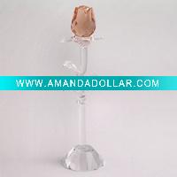 Wholesale Colorful crystal rose flower
