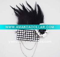 Wholesale 2011 hot fashion silk cloth flower brooches flower feather brooches rose feather brooch peacock feather brooch