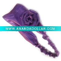 Wholesale Gauze-like Rose Headband/hair accessory