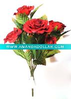 silk rose flower (Item No.KHBF103)