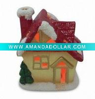 Wholesale ceramic christmas light house