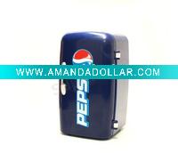 Wholesale new blue pespsi fridge penstand coin saving money box/ pencial box writing case box