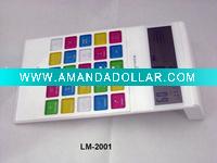 Wholesale 8 digits calendar calculator with colored buttons rhinestone calcultor