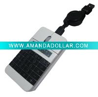 8 digits calculator optical mouse