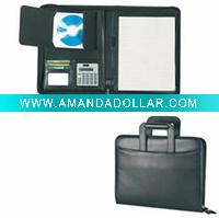 Wholesale A4 Portfolio with caculator/ Folder with flexible handles