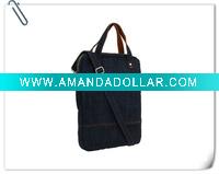 100% denim briefcase