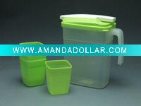 plastic jug with cup