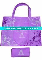 Wholesale folding pp non woven shopping bag