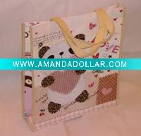 Wholesale Korea style Non woven Laminated Shopping bag ( 5 Colors )