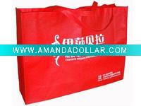 high quality red shopping bag