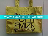 Shopping Bags With Gold Film