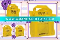 Foldable nonwoven shopping bag