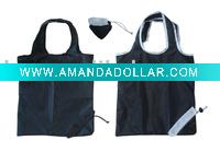 Folding straw berry shopping bag