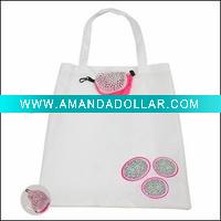 Wholesale fashion promotional shopping nylon bag, fruit style environmental