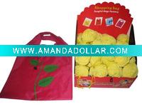 Wholesale foldable rose vest shopping bag