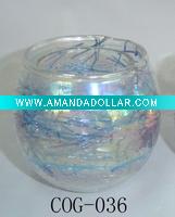 Wholesale ball modelling glass candle holder