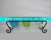 Wholesale (GPG006) glass candle holder for tabletop