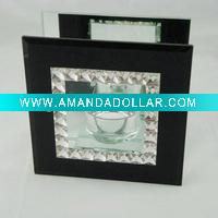 Wholesale Glass candle holder HMWC10031-1