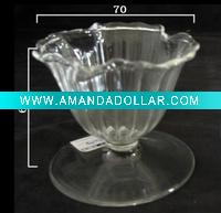 Wholesale heat-resistant glass candle holder