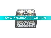 Wholesale high quality glass candle holder