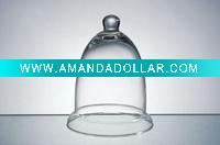 Wholesale 13x10cm small bell glass candle holder