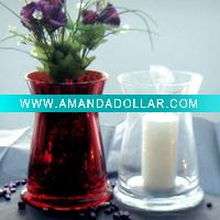 Wholesale Silvering glass candle holder, wind light, hurricane lantern