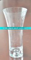 Wholesale glassware clear glass vase glass taper candle holder