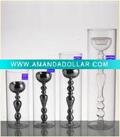 Wholesale delicate glass cadle holder