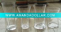 Wholesale Clear glass round diabolic vase