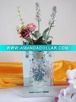 Wholesale home decor vase/Glass Vase with decoration