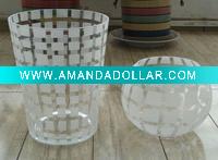 frosted glass ball