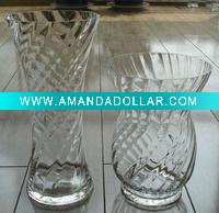 glass twisted vases
