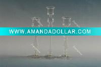 Glass candle holder