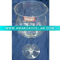 Glass candle holder