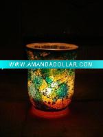 Wholesale mosaic glass candle holder&handicrafts