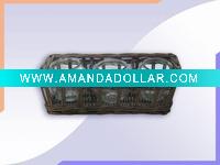 Wholesale Clear Glass Candle Holder / Willow Basket