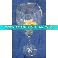 Glass candle holder