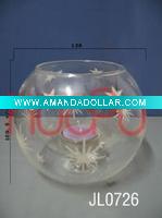 Wholesale Heat-resistant Transparent Glass Candle Holder