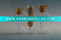 Glass candle holder