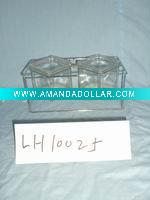 Wholesale Dual Glass Candle Cup