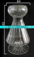 Wholesale Heat-resistant Transparent Glass Candle Holder