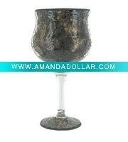 Mosaic glass candle holder
