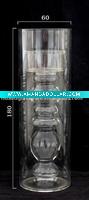 Heat-resistant Transparent Glass Candle Holder
