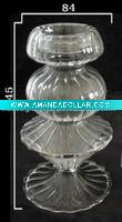 Heat-resistant Transparent Glass Candle Holder